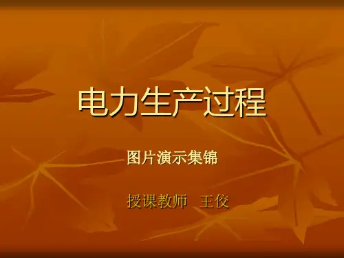 电力生产过程图片集锦