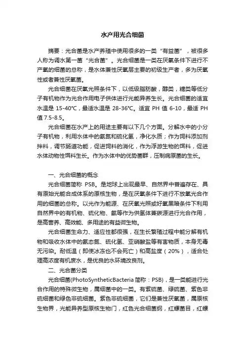 水产用光合细菌