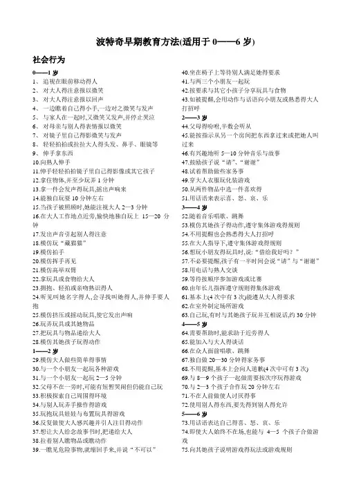 波特奇量表