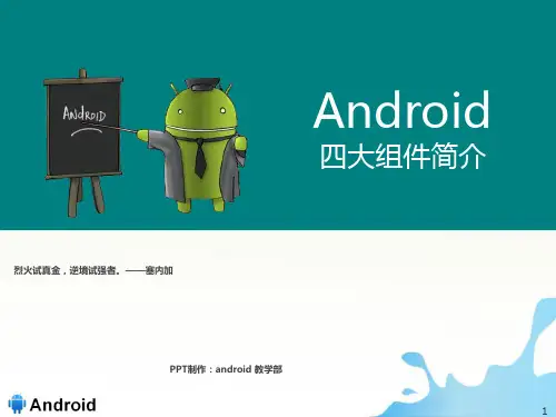 android四大组件简介市公开课获奖课件省示范课获奖课件
