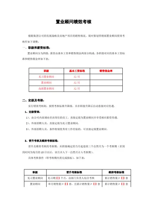 置业顾问绩效考核2