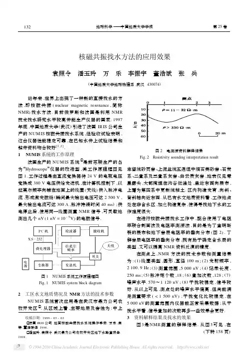 核磁共振找水方法的应用效果