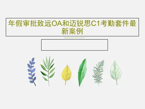 年假审批致远OA和迈锐思C1考勤套件最新案例20页文档