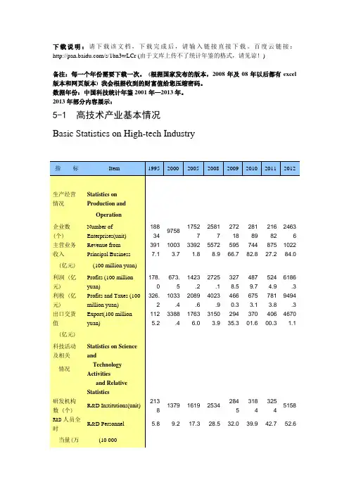 2009年中国科技统计年鉴