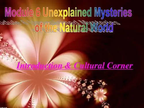 module6 Introduction& Cultural Corner