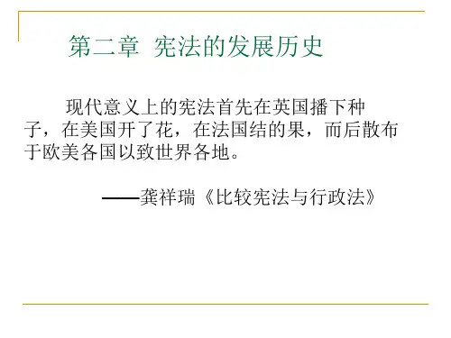 世界宪法发展历史