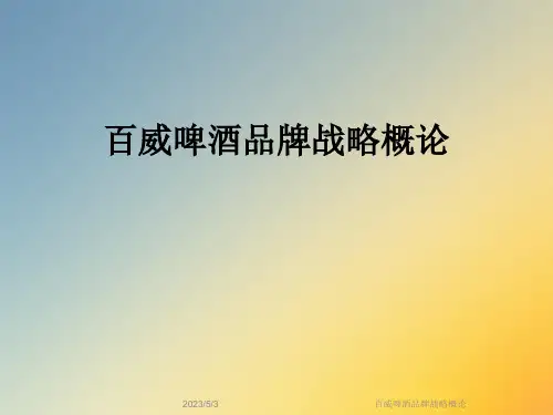 百威啤酒品牌战略概论