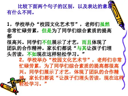 六年级上册关联词复习PPT课件.ppt