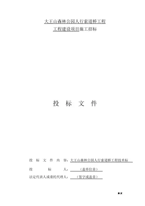 市政道路及桥梁技术标(技术标经典)