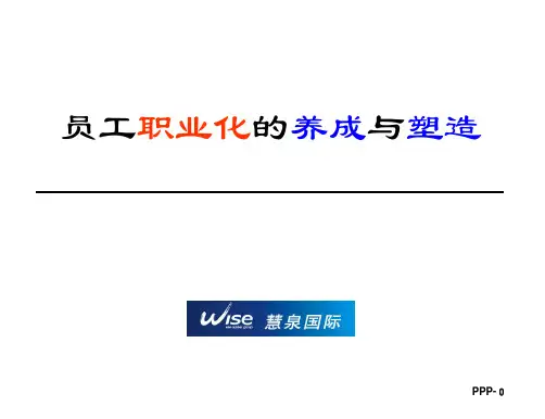 打造职业化团队(余世维)(PPT40页)