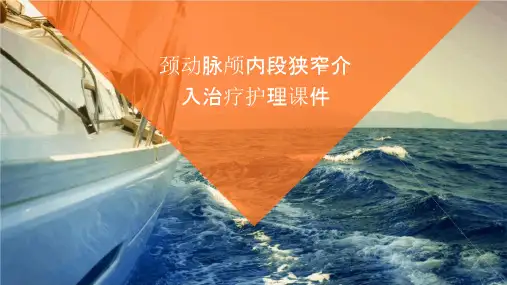 颈动脉颅内段狭窄介入治疗护理课件