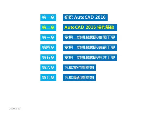 AutoCAD 2016 操作基础
