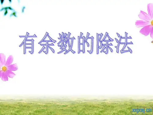 有余数的除法复习课