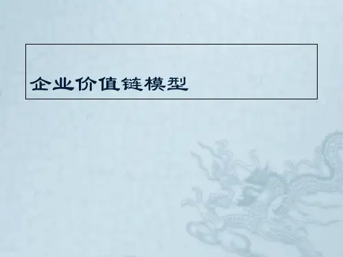 企业价值链模型-课件PPT