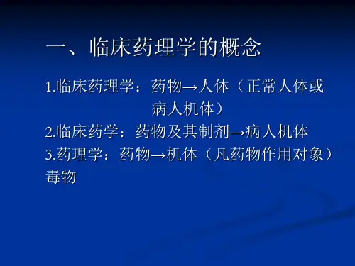 临床药理学PPT课件