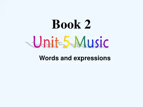 高中英语 Unit 5《Music》-Vocabulary and expressions(2)课件 新人教版必修2