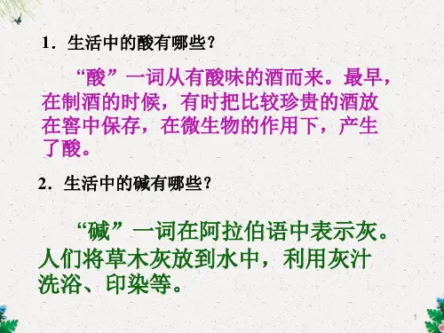 九年级化学课件：10.1常见的酸 (共29张PPT)