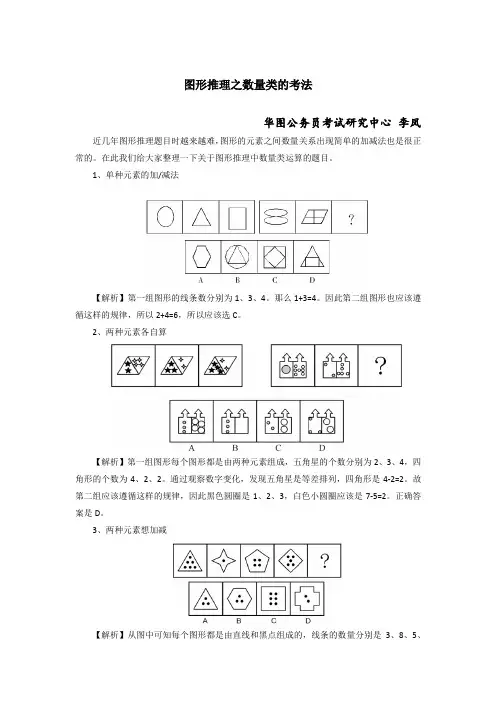 图形推理之数量类的考法