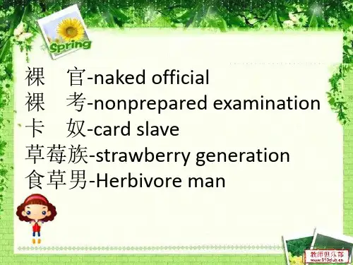 网络热词翻译