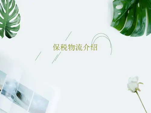 保税物流介绍28页PPT
