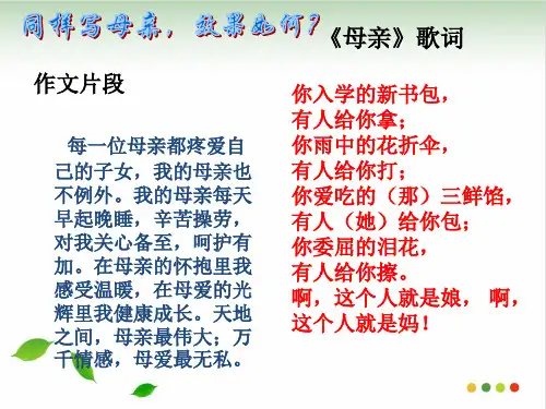 “细节描写”作文指导 ppt(完美版)