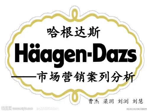 第九组哈根达斯市场营销案列分析终极版