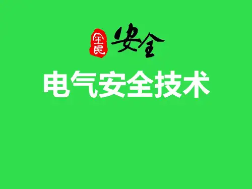 电气安全技术PPT课件