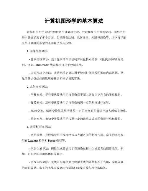 计算机图形学的基本算法
