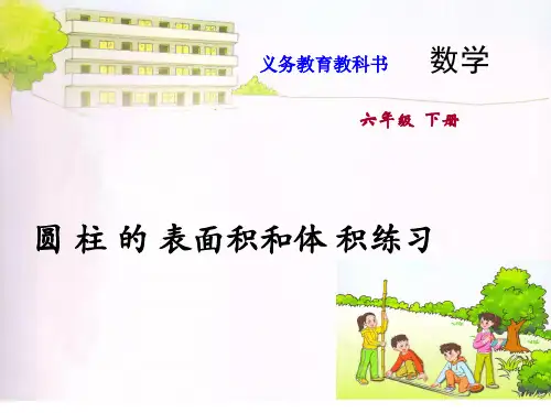 六年级数学下册课件  09.圆柱的表面积和体积练习   苏教版 (共9张PPT)