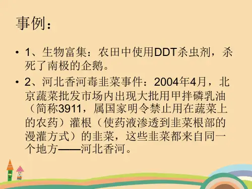 高一生物绿色食品的生产PPT教学课件