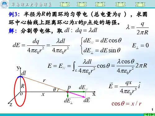 大学物理：2第二讲 电场强度计算续、高斯定理