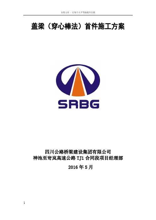 盖梁穿心棒方案