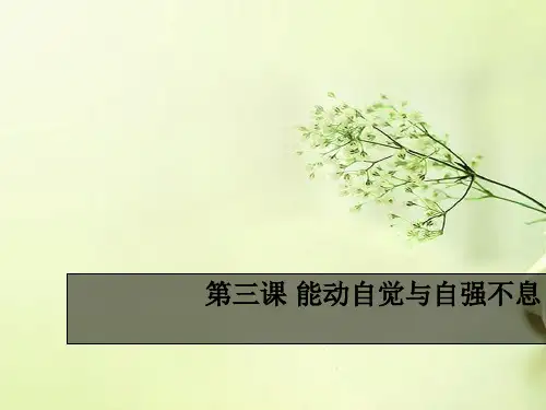 能动自觉与自强不息 PPT