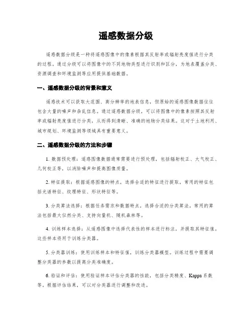 遥感数据分级