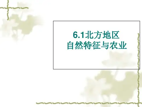 人教版八下地理 自然特征与农业 精品课件 (16张)