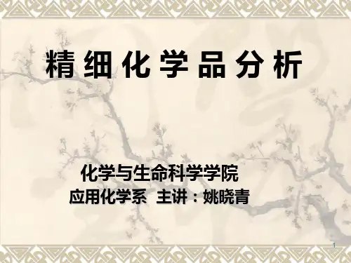 精细化学品绪论PPT演示文稿