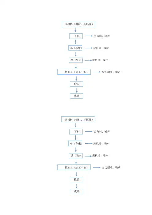生产工艺、排污示意图