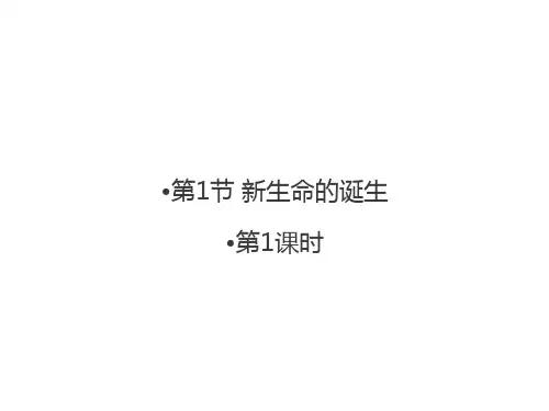 1.1新生命的诞生第1课时课件浙教版七年级科学下册