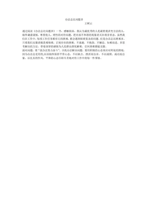 办法总比问题多