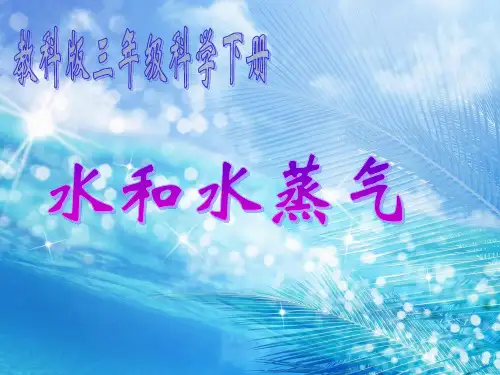 三年级科学下册_水和水蒸气_3课件_教科版
