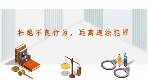 法制教育主题班会  杜绝不良行为远离违法犯罪
