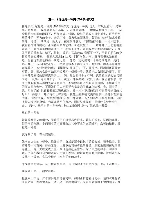 作文这也是一种美500字