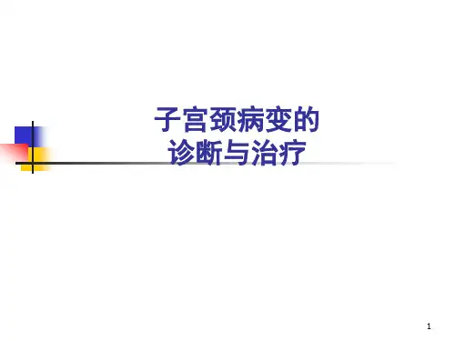 子宫颈病变的诊断与治疗ppt课件