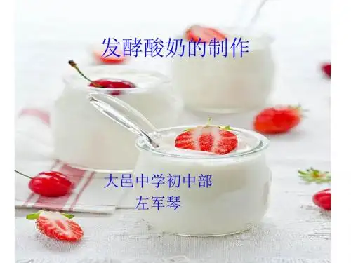 酸奶的制作