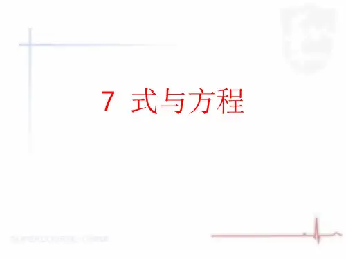 六年级数学下册课件-7.1.11式与方程(1)217-苏教版(共 12  张ppt)
