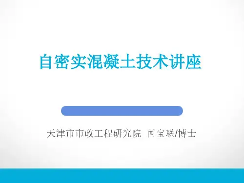 自密实混凝土-培训