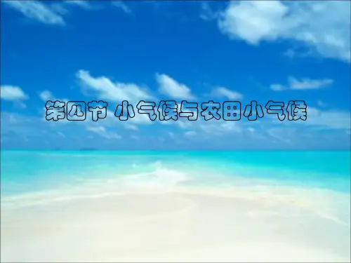 Q第四节小气候与农田小气候1