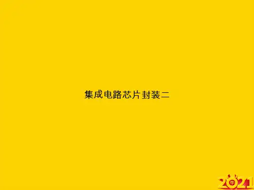 集成电路芯片封装二ppt正式完整版