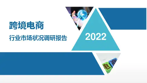跨境电商行业市场状况调研报告PPT版