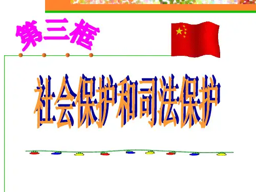 社会保护和司法保护5678答案